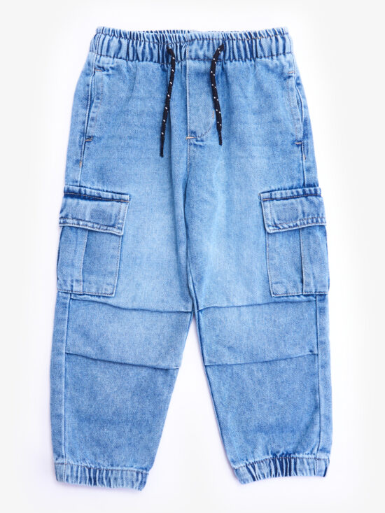 Pantaloni Parachute Denim
