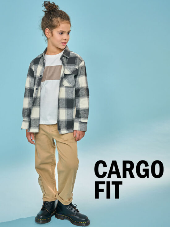 Pantaloni Tessuto Elasticizzato Cargo