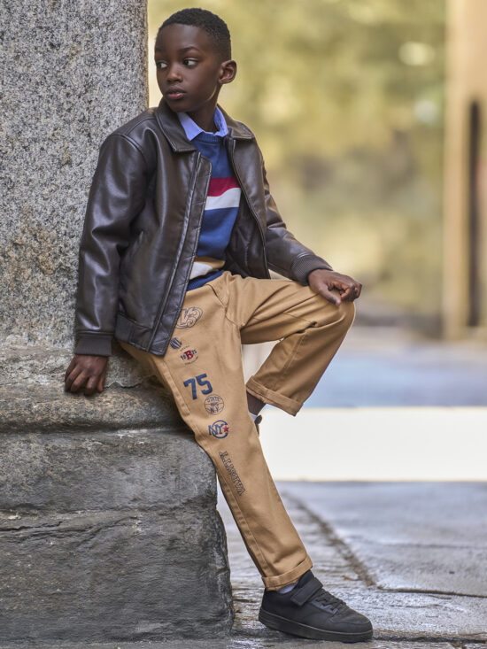 Pantaloni Chinos Drill Elasticizzato