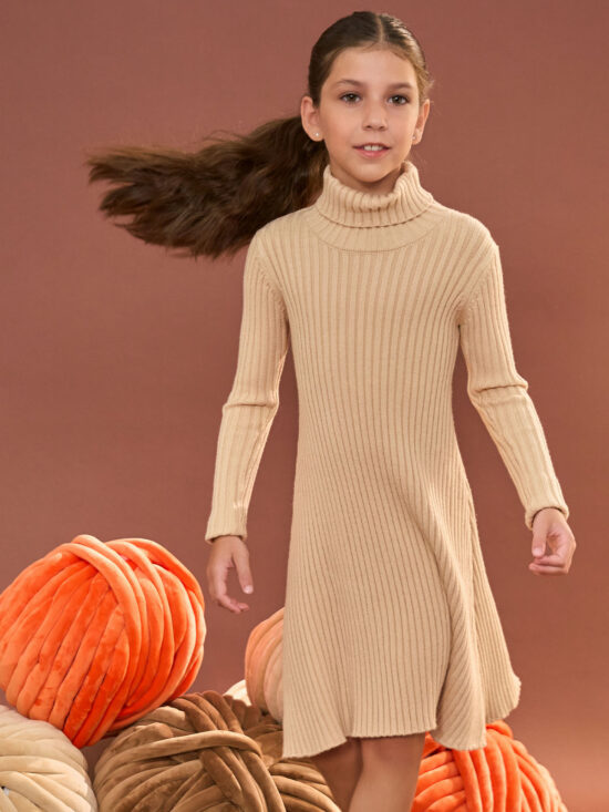 Vestito Maglia A Coste