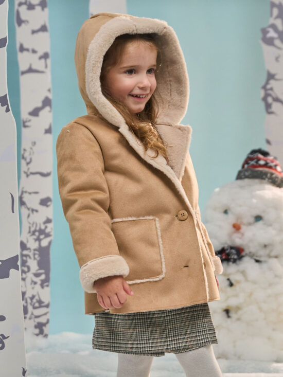 Giubbotto Effetto Scamosciato