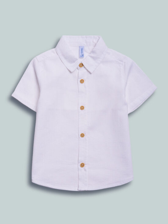 Camicia Tessuto Cotone Operato