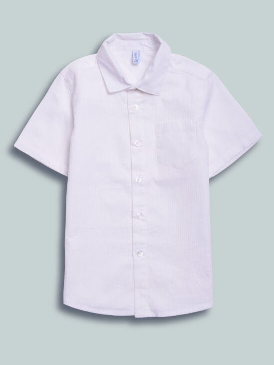 Camicia Tessuto Cotone Operato