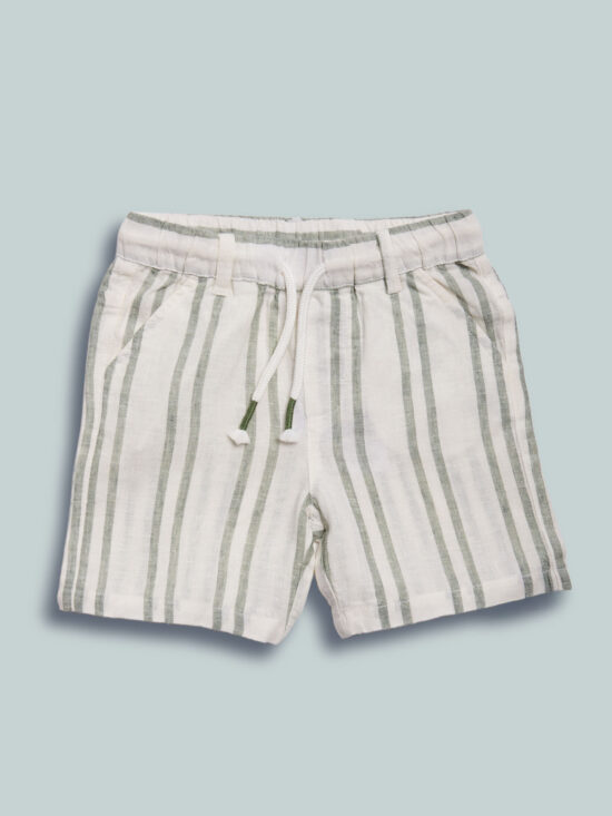 Bermuda Misto Lino Rigato