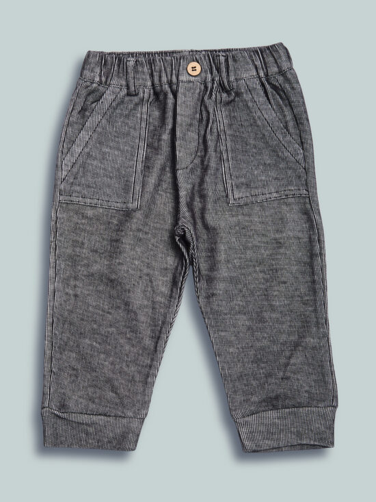 Pantaloni Tessuto Effetto Maglia