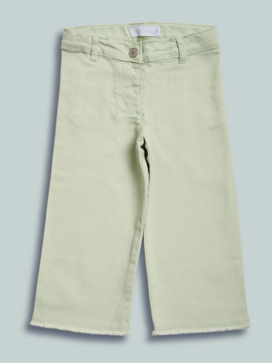 Pantaloni Wide Leg Drill