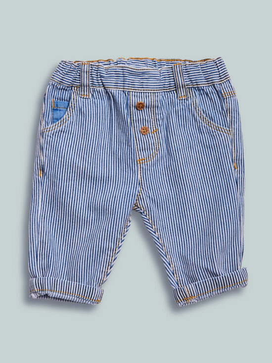 Pantaloni Denim Rigato
