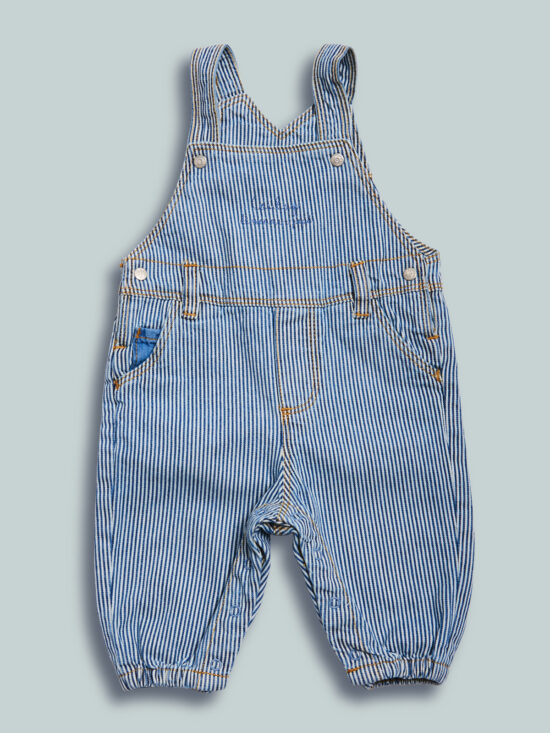 Salopette Denim Rigato