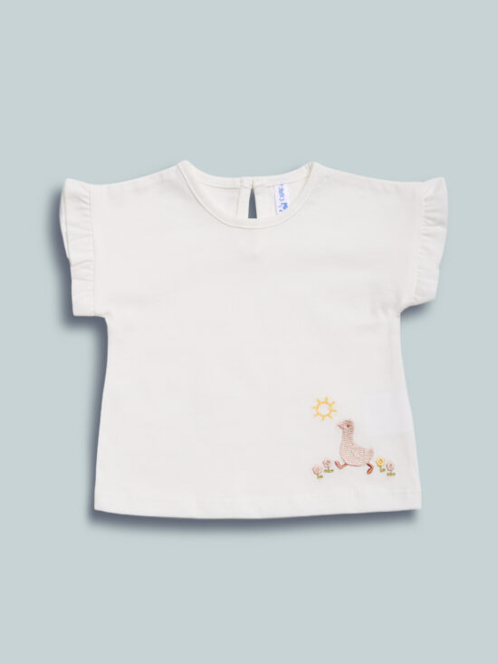 Tshirt Paperella Con Fiori