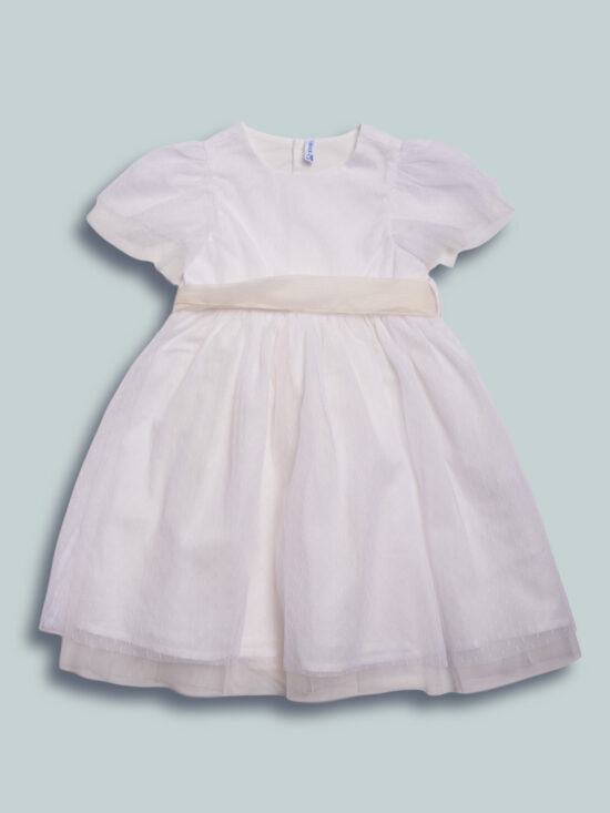 Vestito Lungo Tulle Plumetis