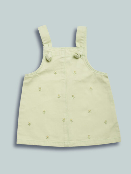 Salopette Drill Con Ricami