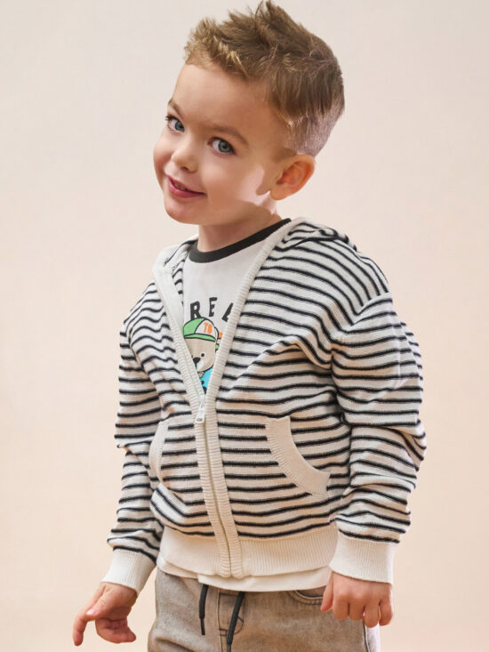 Cardigan Tricot Rigato