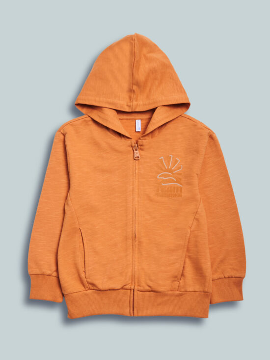 Cardigan Felpa Effetto Fiammato