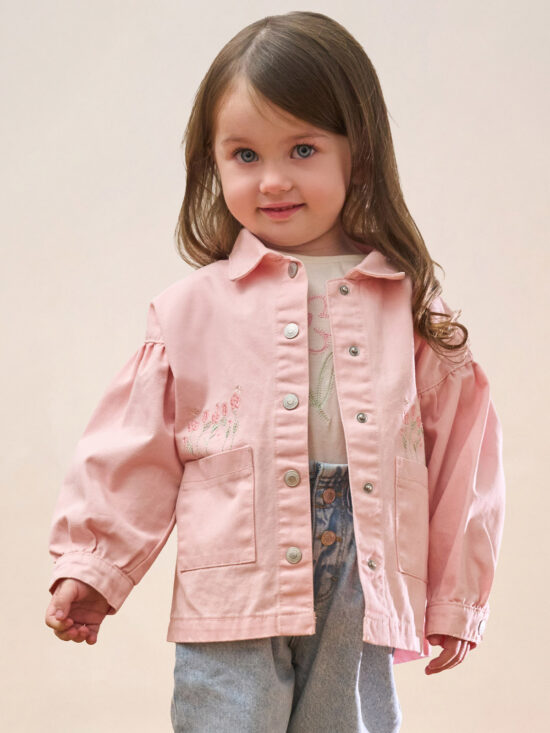 Giubbotto Drill Con Ricami