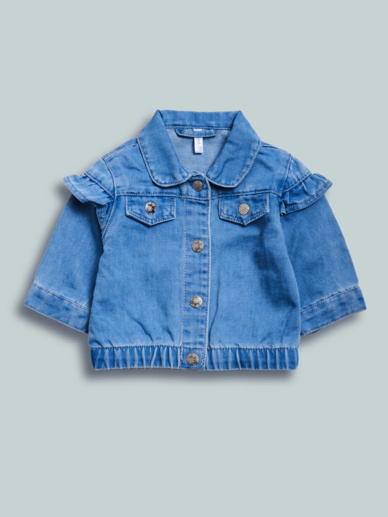 Giubbotto Felpa Finto Denim