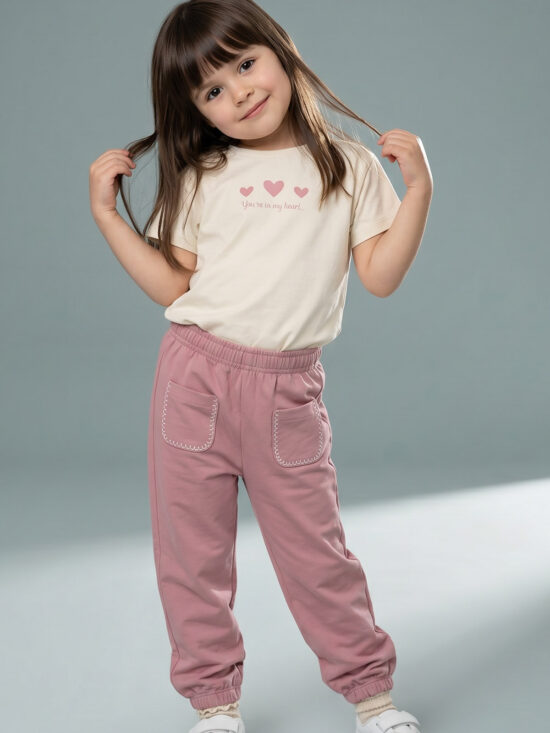 Pantaloni Felpa Con Fettuccia
