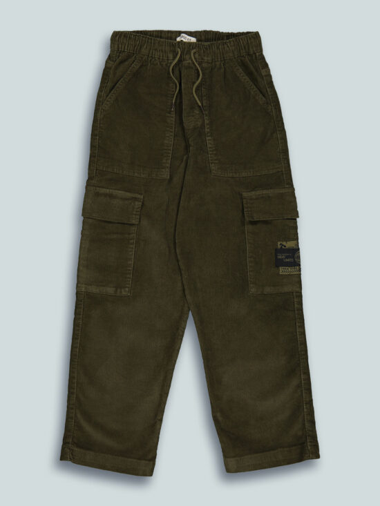 Pantalon Velluto A Coste Cargo Fit