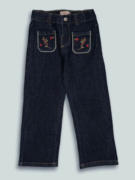 Pantaloni Wide Leg Denim