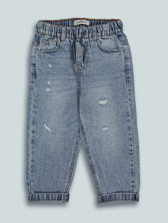 Pantaloni Denim Jogger Fit