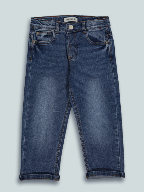 Pantaloni Denim Stretch Regular Fit