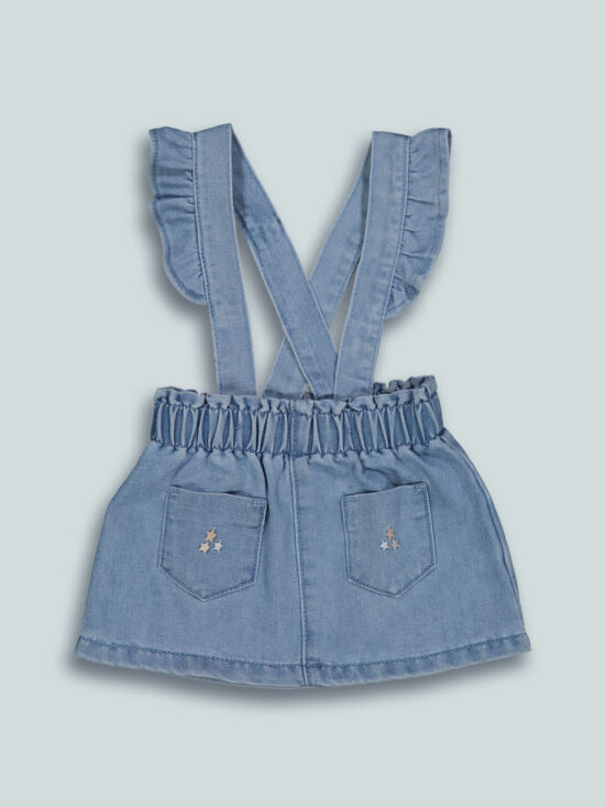 Gonna Con Bretelle Denim