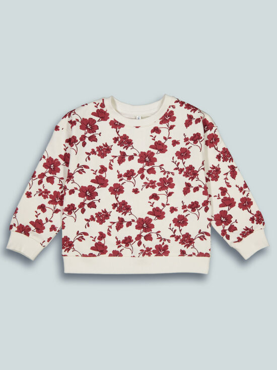 Maglia Girocollo Fantasia Fiori