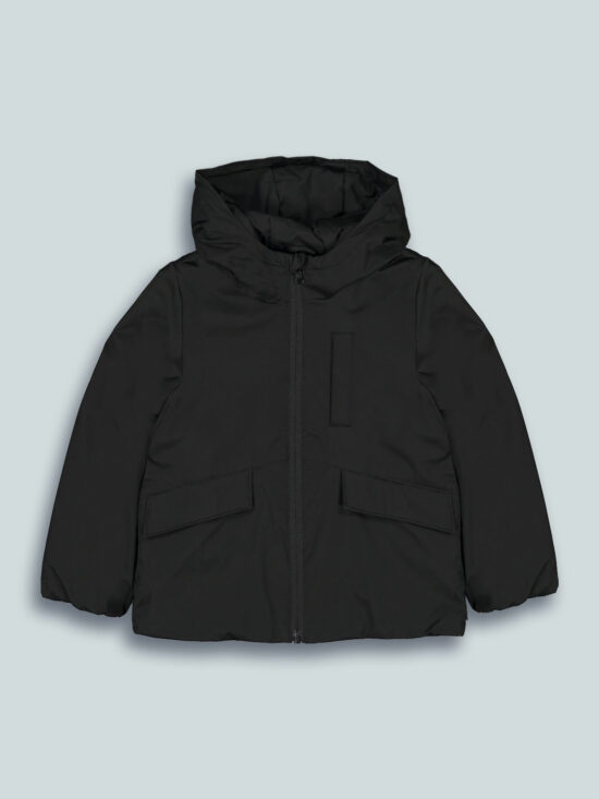 Giubbotto Nylon Con Cappuccio Imbottito Leggero
