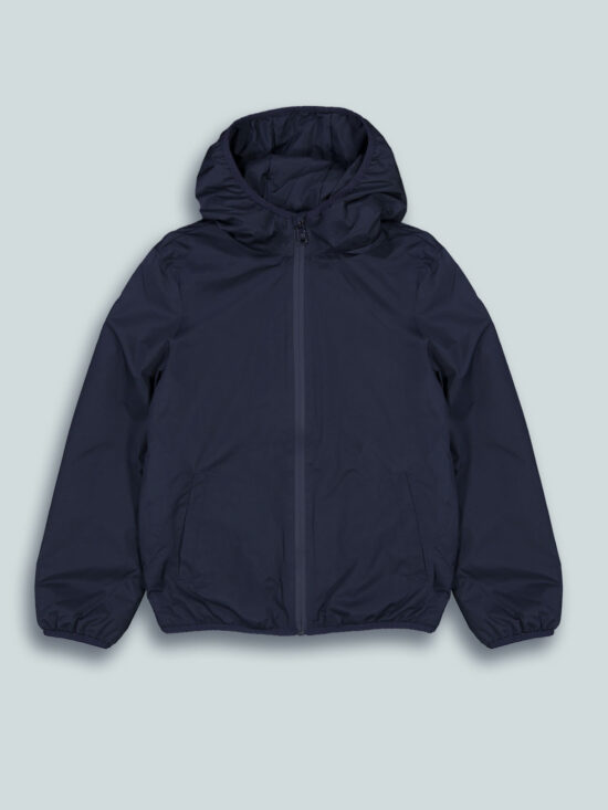 Giubbotto Nylon Con Cappuccio Imbottito Leggero